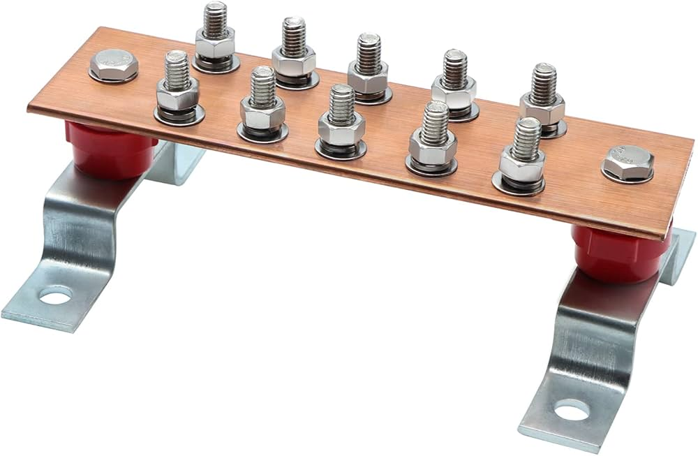 High-Purity Copper Grounding Terminal Block